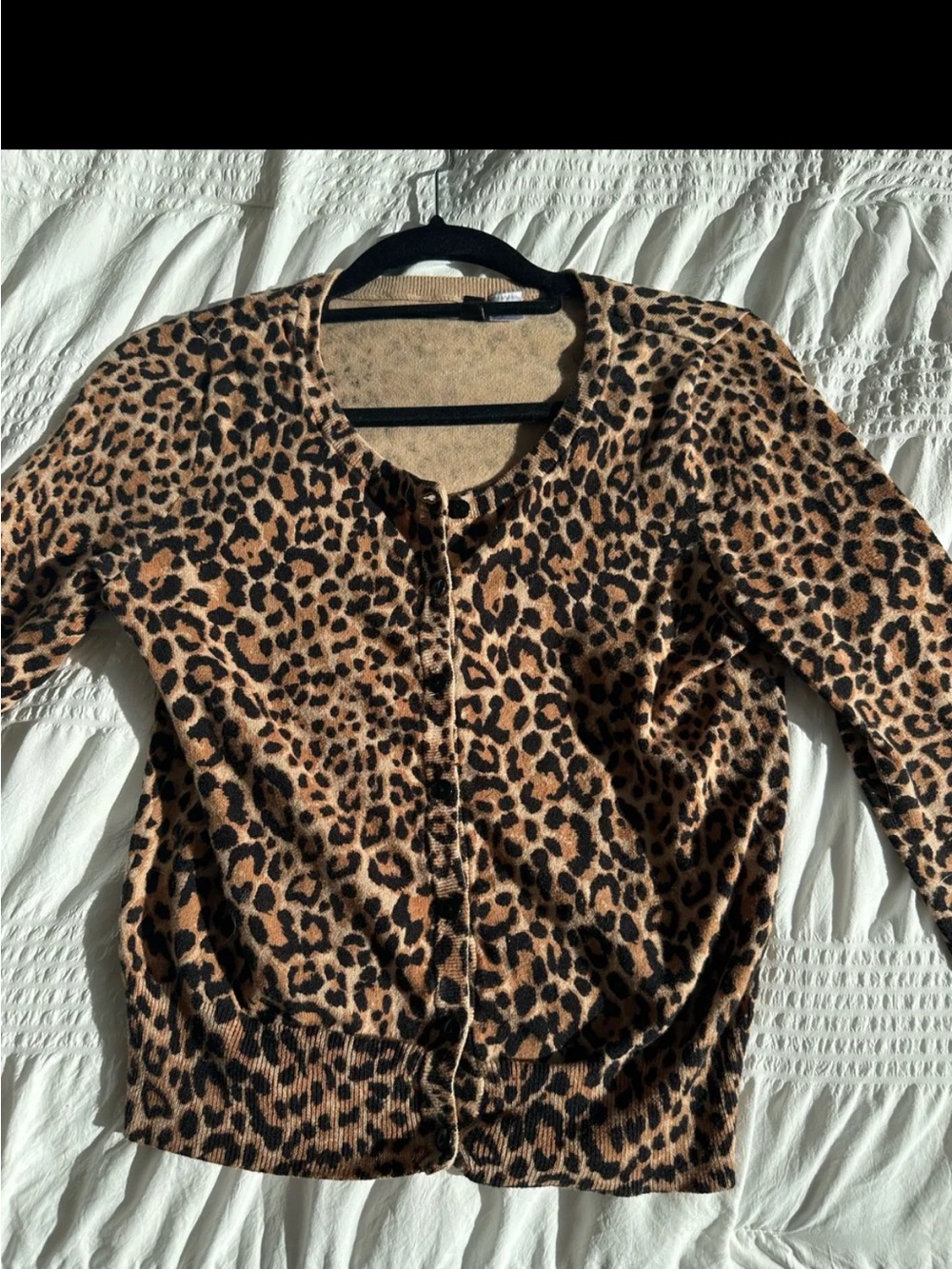 H&M Leopard Print Cardigan - Brown & Black